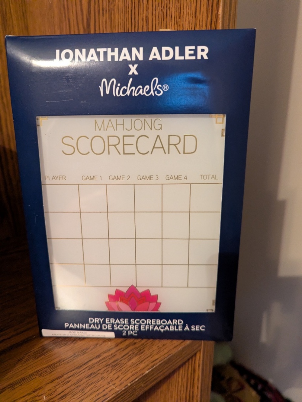 Jonathan Adler x Michaels Collab Mahjong Dry Erase Scoreboard 2 pc Mod Maker NEW